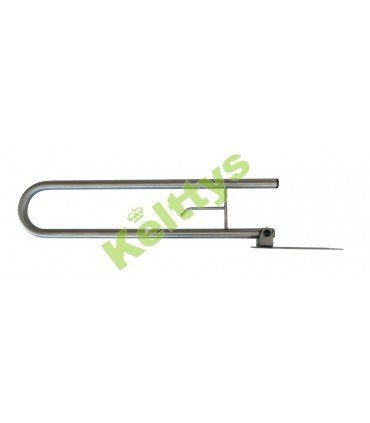 BARRA ABATIBLE  DE ACERO INOX. SATINADO (1 UNIDAD)