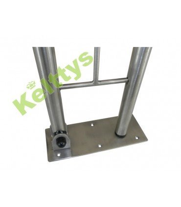 BARRA ABATIBLE  DE ACERO INOX. SATINADO (1 UNIDAD)