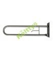 BARRA ABATIBLE  DE ACERO INOXIDABLE SATINADO