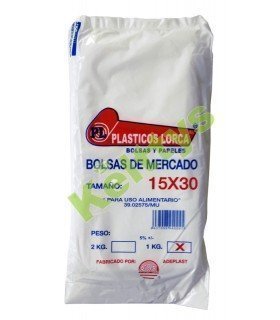 BOLSA ALIMENTARIA TRANSPARENTE 15X30 (1 KILO)
