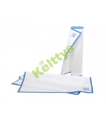 Paño de cocina ROLL DRAP 40x64 cenefa zaul (1 Rollo - 10 Unidades))