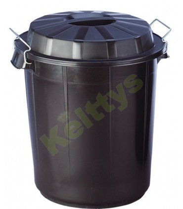 CUBO BASURA 50 LITROS NEGRO