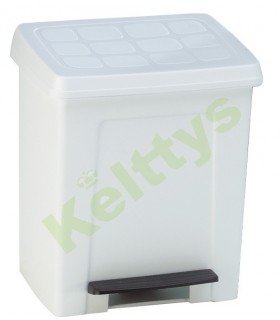 PAPELERA CON PEDAL 8 LITROS (1 UND)