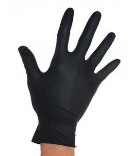 GUANTES DE NITRILO NEGRO (100 UND)