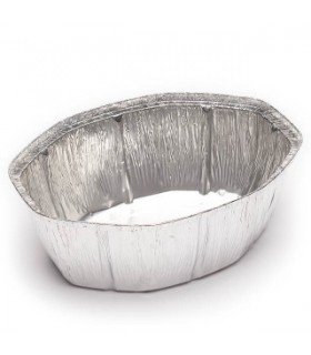 ENVASE DE ALUMINIO OVALADO PARA POLLO Y MEDIO (600 UND)