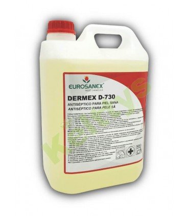 DERMEX D-730 Gel hidroalcohólico antiséptico virucida con base alcohol