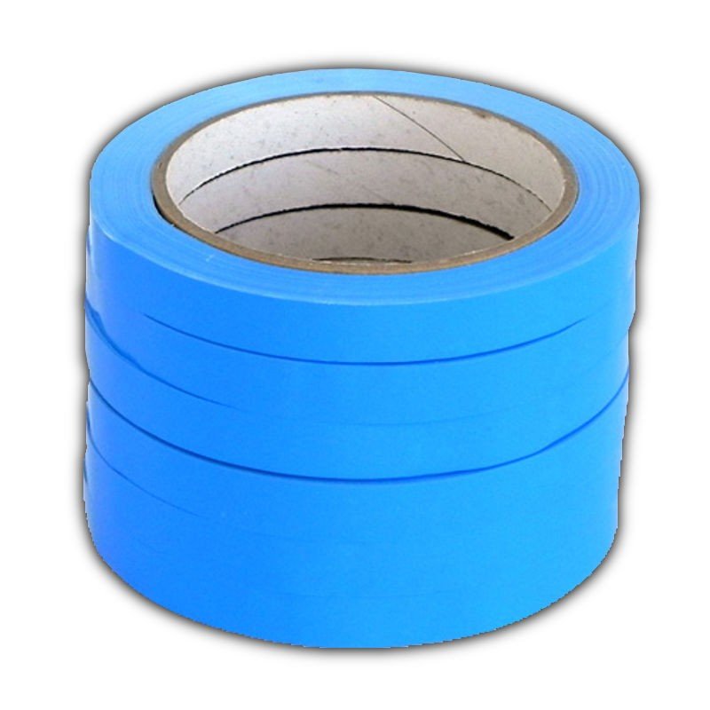 Cinta adhesiva PVC azul 12mm x 66 metros (24 rollos) - Kelttys