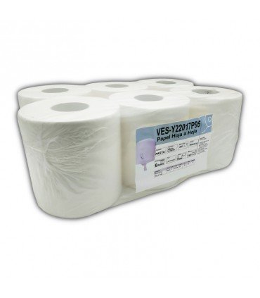 Bobina de papel secamanos chemine laminado para sistemas de autocorte y palanca (6 Unidades)