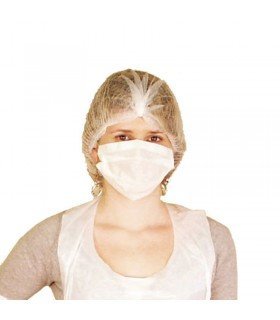 RED DE CABELLO 40x16x16 CM BLANCO AIRLAID (100 UND)