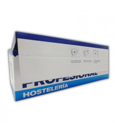 Rollo de papel de aluminio 40cm de ancho, 2,5 Kg., 14 micras, 300 metros. Papel de aluminio profesional para hostelería