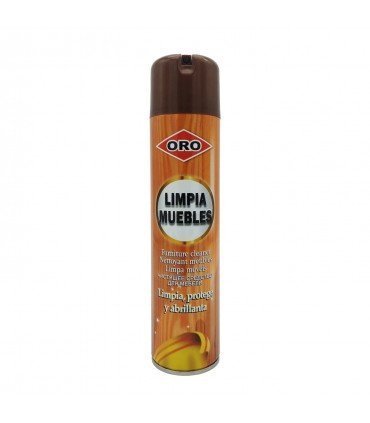 ORO Limpiador de muebles spray. Limpia, protege y abrillanta.