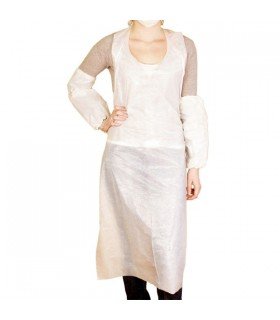 DELANTALES A GRANEL 76X122CM BLANCO LDPE (100 UND)