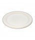 Plato 22cm de bagazo de caña de azúcar de color blanco