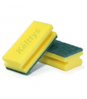 ESTROPAJO SALVAUÑAS CON FIBRA VERDE PROFESIONAL (10 UND)