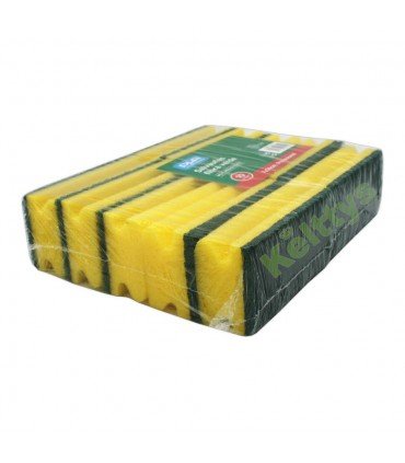 ESTROPAJO SALVAUÑAS CON FIBRA VERDE PROFESIONAL (10 UND)