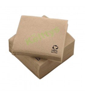 SERVILLETAS DE PAPEL 20X20 PUNTA PUNTA BIOECO 2 CAPAS (3000 UNIDADES)