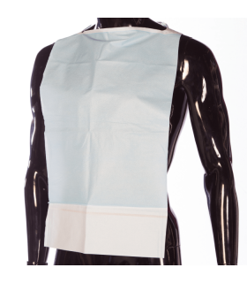 BABEROS PARA ADULTOS CELULOSA/PLÁSTICO 36x64CM (500 UND)