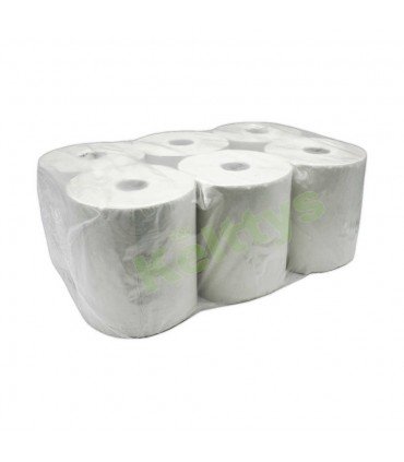 Bobina de papel secamanos para sistemas de autocorte horizontal y palanca (6 Unidades)