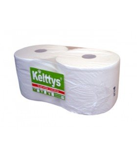 Bobina de papel industrial laminada blanco 2 capas (2 Unidades)