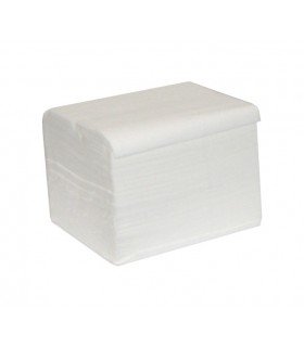 Papel Higiénico Industrial Tipo "Z" Engarzado en "V" pasta pura 2 capas (6.000 Unidades)